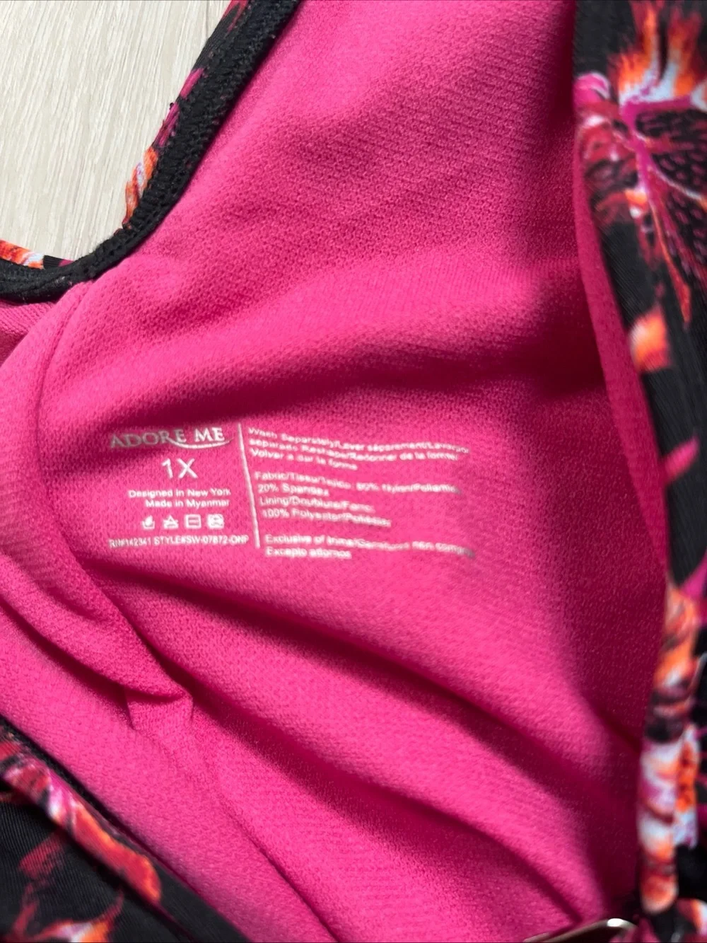 ADORE WOMENS SWIMSUIT ONE PIECE WOMENS 1X NWT
